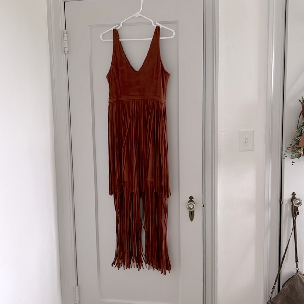 Idyllwind suede fringe dress size medium